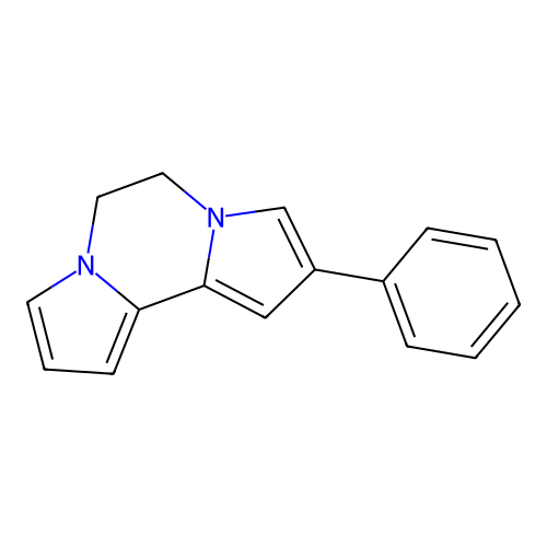 2-Phenyl-5,6-dihydrodipyrrolo[1,2-a:2',1'-c]pyrazine structure
