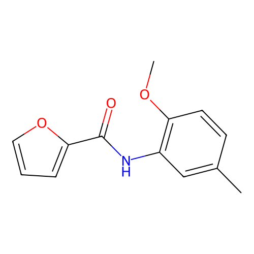 N-(2-methoxy-5-methylphenyl)furan-2-carboxamide structure