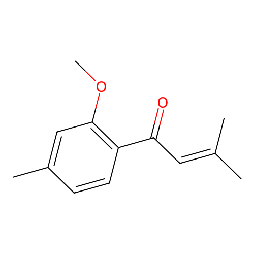 1-(2-Methoxy-4-methylphenyl)-3-methyl-2-buten-1-one structure