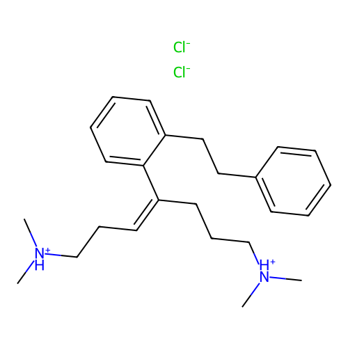 C25H36N2.2ClH.1/2H2O structure