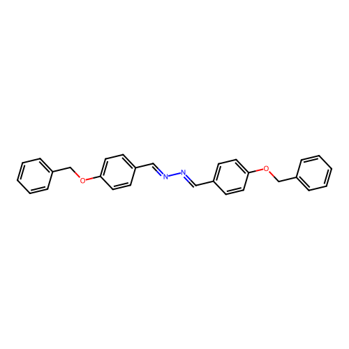(1E,2E)-bis[4-(benzyloxy)benzylidene]hydrazine structure