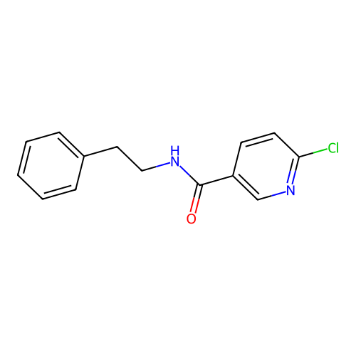 6-Chloro-N-phenethyl-nicotinamide structure