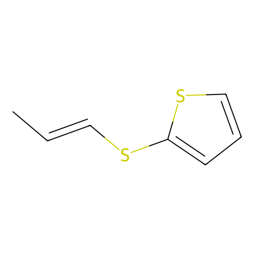 2-Prop-1-enylsulfanylthiophene structure