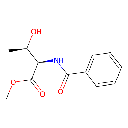 methyl (2R,3R)-3-hydroxy-2-(phenylformamido)butanoate structure