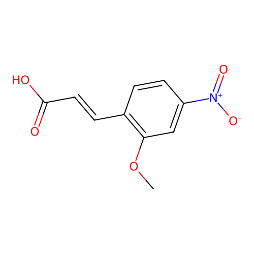 3-(2-Methoxy-4-nitrophenyl)prop-2-enoic acid structure