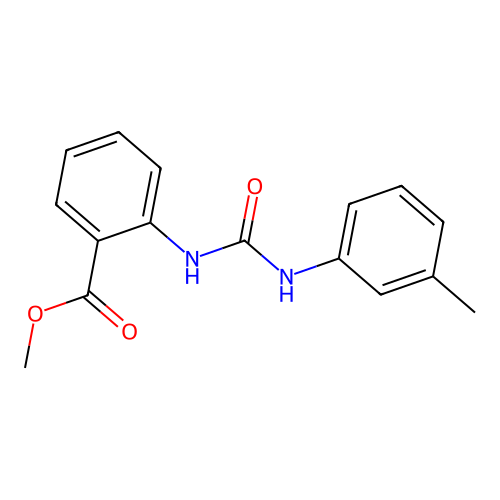 Methyl 2-{[(3-methylphenyl)carbamoyl]amino}benzoate structure