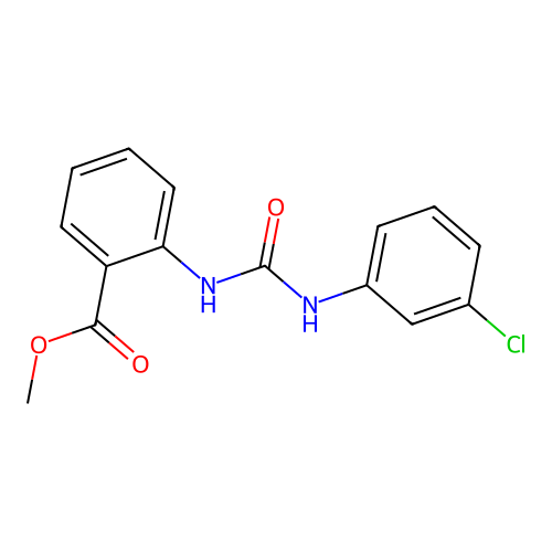 Methyl 2-{[(3-chlorophenyl)carbamoyl]amino}benzoate structure