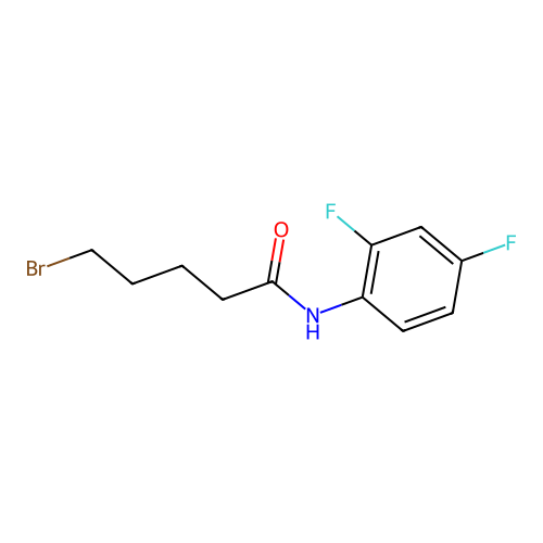 5-bromo-N-(2,4-difluorophenyl)pentanamide structure
