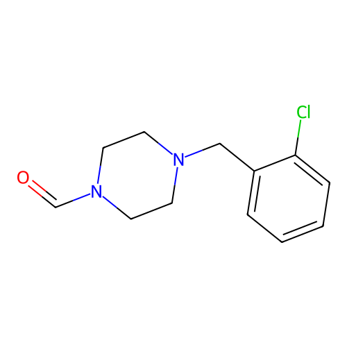4-(2-Chlorobenzyl)-1-piperazinecarbaldehyde structure
