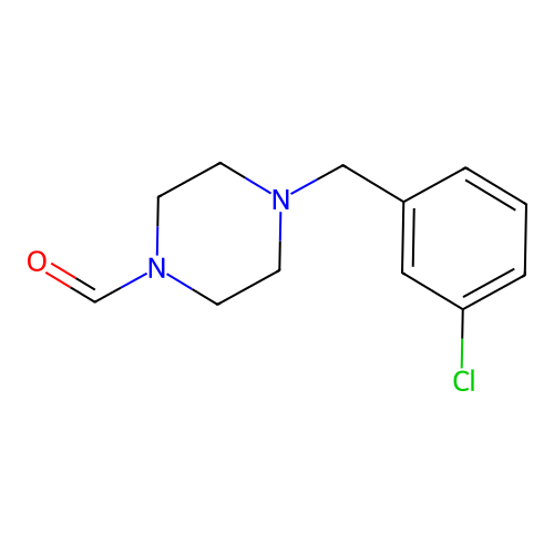 4-(3-Chlorobenzyl)-1-piperazinecarbaldehyde structure