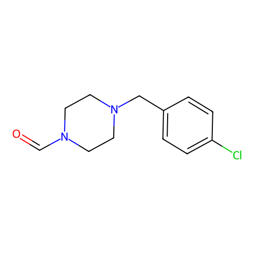 4-(4-Chlorobenzyl)-1-piperazinecarbaldehyde structure