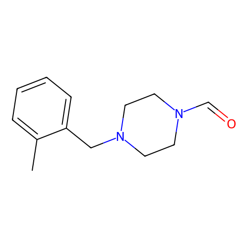 4-(2-Methylbenzyl)-1-piperazinecarbaldehyde structure
