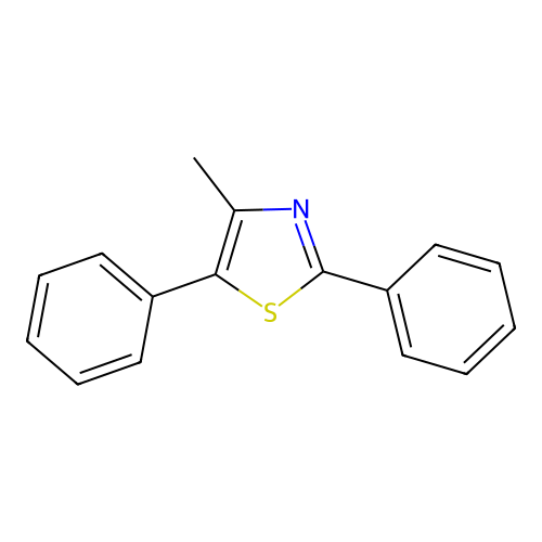 4-Methyl-2,5-diphenyl-1,3-thiazole structure
