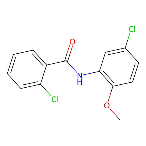 2-chloro-N-(5-chloro-2-methoxyphenyl)benzamide structure