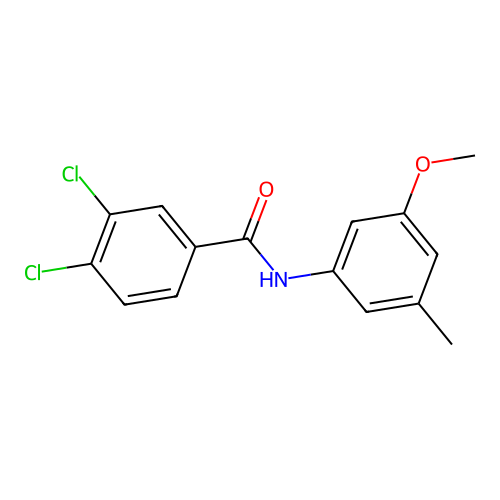 3,4-dichloro-N-(3-methoxy-5-methylphenyl)benzamide structure
