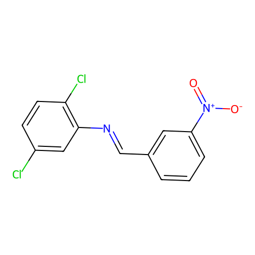 2,5-Dichloro-N-(3-nitrobenzylidene)-aniline structure