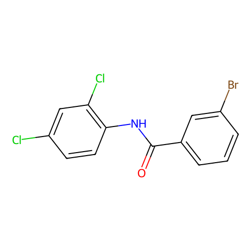 3-bromo-N-(2,4-dichlorophenyl)benzamide structure
