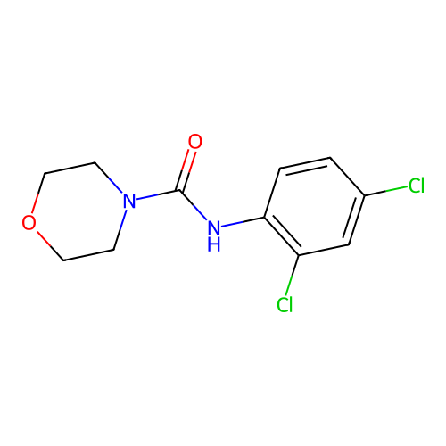 N-(2,4-dichlorophenyl)-4-morpholinecarboxamide structure