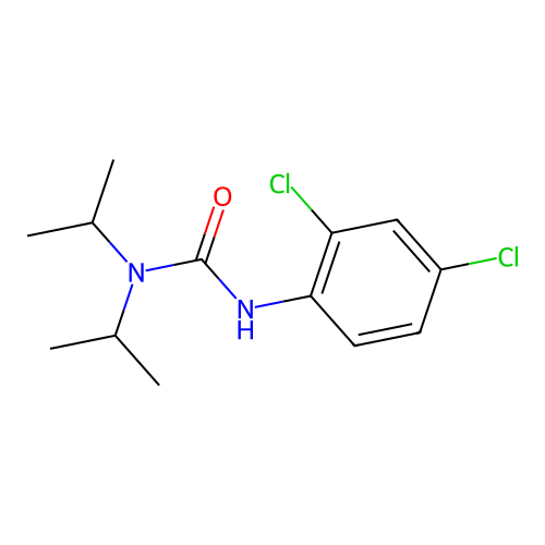 N'-(2,4-dichlorophenyl)-N,N-diisopropylurea structure