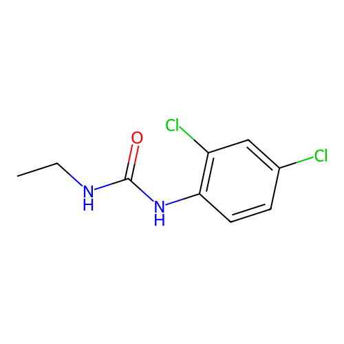 N-(2,4-dichlorophenyl)-N'-ethylurea structure