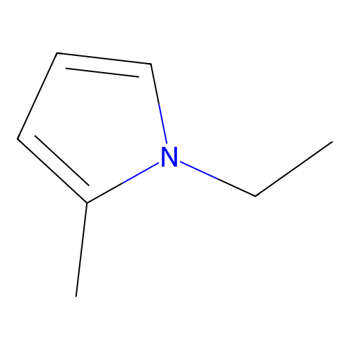 1H-Pyrrole, 1-ethyl-2-methyl- structure