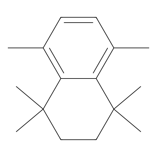 1,1,4,4,5,8-Hexamethyl-1,2,3,4-tetrahydronaphthalene structure