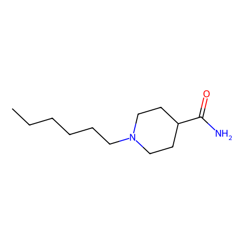 1-Hexylpiperidine-4-carboxamide structure