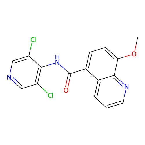 N-(3,5-Dichloropyridin-4-yl)-8-methoxyquinoline-5-carboxamide structure