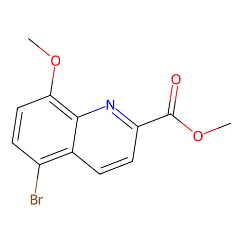 Methyl 5-bromo-8-methoxyquinoline-2-carboxylate structure