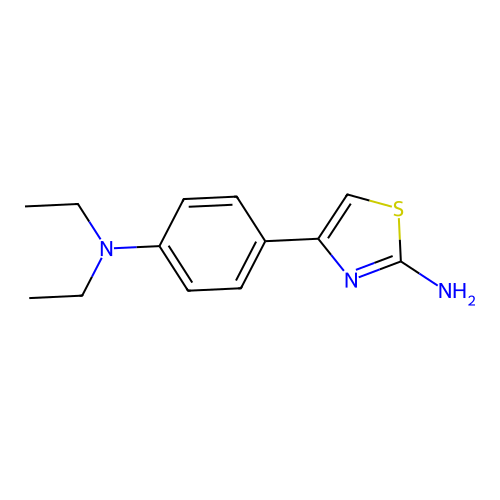 4-(4-Diethylamino-phenyl)-thiazol-2-ylamine structure