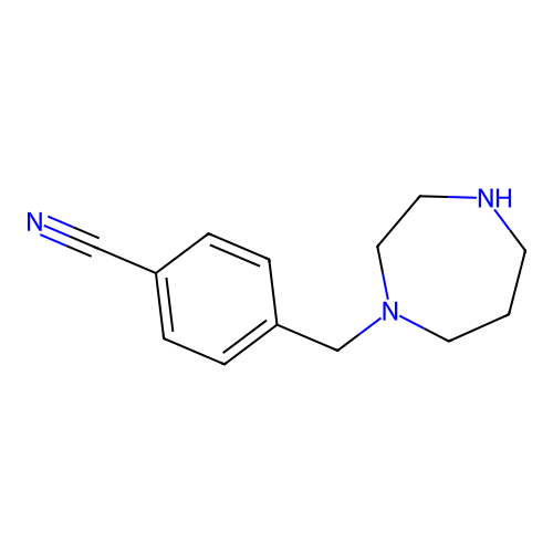 4-(1,4-Diazepan-1-ylmethyl)benzonitrile structure