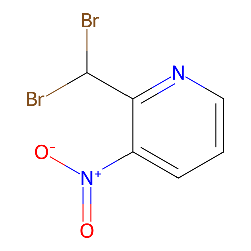 2-(Dibromomethyl)-3-nitropyridine structure
