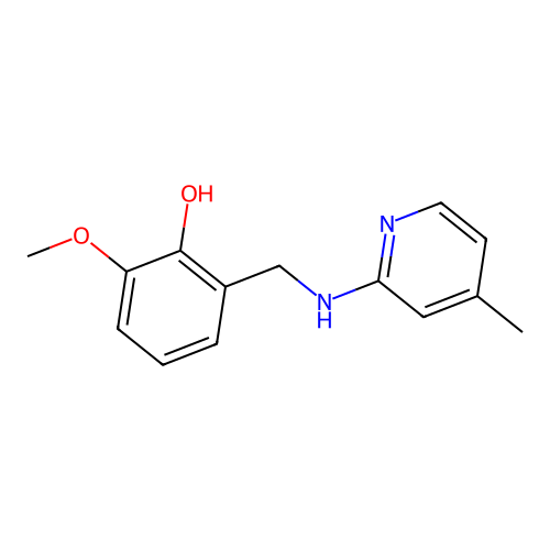 2-Methoxy-6-(((4-methylpyridin-2-yl)amino)methyl)phenol structure