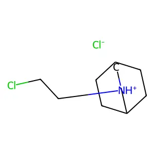 3-Azabicyclo(3.2.2)nonane, 3-(2-chloroethyl)-, hydrochloride (1:1) structure