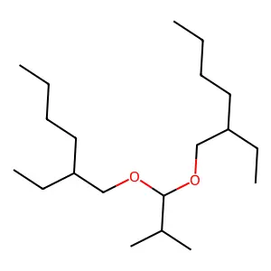 1,1'-(Isobutylidenebis(oxy))bis(2-ethylhexane) structure