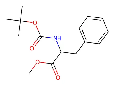 Boc-DL-phenylalanine methyl ester structure