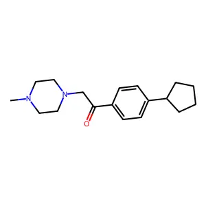 1-(4-Cyclopentylphenyl)-2-(4-methylpiperazin-1-yl)ethanone structure