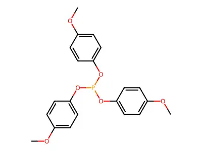 Phenol, 4-methoxy-, phosphite (3:1) structure