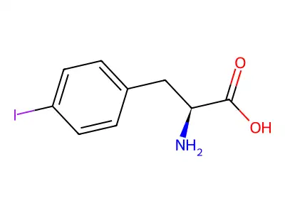 2-Amino-3-(4-iodophenyl)propionic acid structure