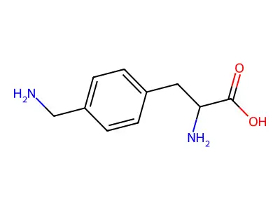 (S)-2-Amino-3-(4-(aminomethyl)phenyl)propanoic acid structure