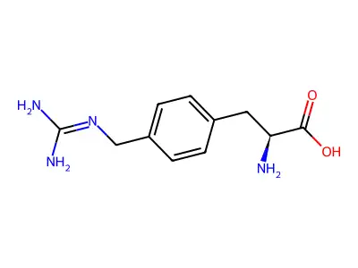 4-Guanidino-methylphenylalanine structure