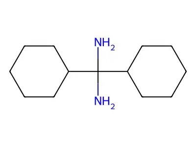 Methanediamine, 1,1-dicyclohexyl- structure
