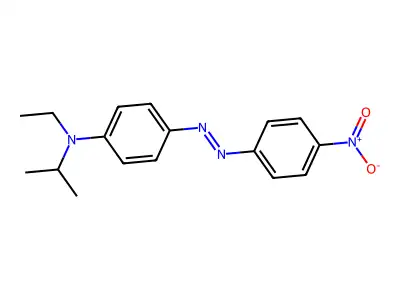 Benzenamine, N-ethyl-N-(1-methylethyl)-4-[2-(4-nitrophenyl)diazenyl]- structure