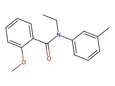 N-ethyl-2-methoxy-N-(3-methylphenyl)benzamide structure