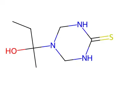 5-(2-Hydroxybutan-2-yl)-1,3,5-triazinane-2-thione structure