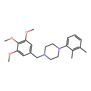 1-(2,3-Dimethylphenyl)-4-[(3,4,5-trimethoxyphenyl)methyl]piperazine structure