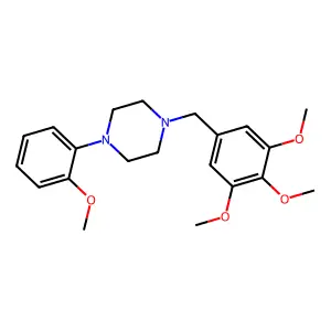 1-(2-Methoxyphenyl)-4-[(3,4,5-trimethoxyphenyl)methyl]piperazine structure