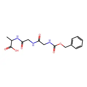 N-[(benzyloxy)carbonyl]glycylglycylalanine structure