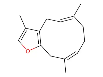 莪术呋喃二烯 structure