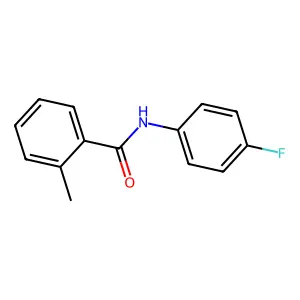 N-(4-fluorophenyl)-2-methylbenzamide structure